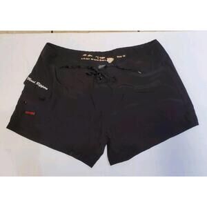 Vintage Surf Y2K Maui Rippers Board Shorts Womens Swim Trunks Pocket 8” Sz. 16